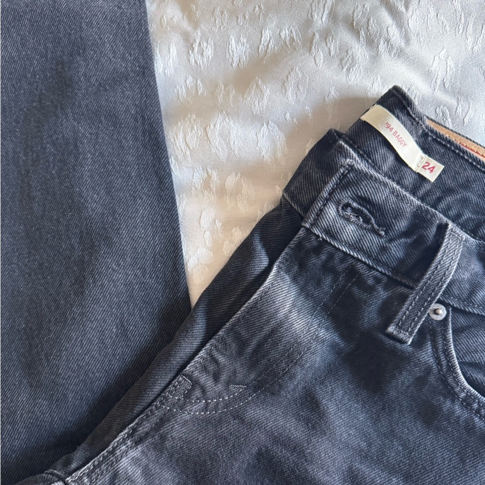 Levi's Women's 94 Baggy Jeans - Black Stonewash